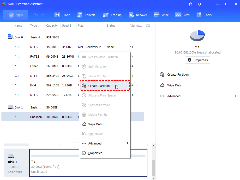 Usb Create Partition