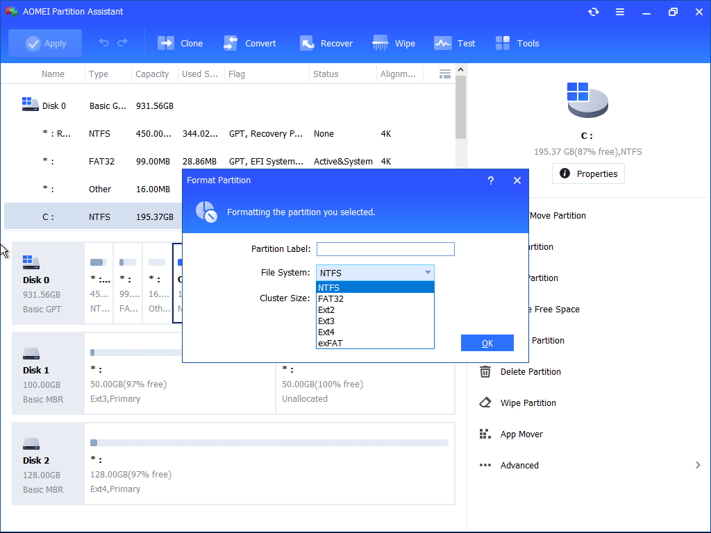 Choose File System