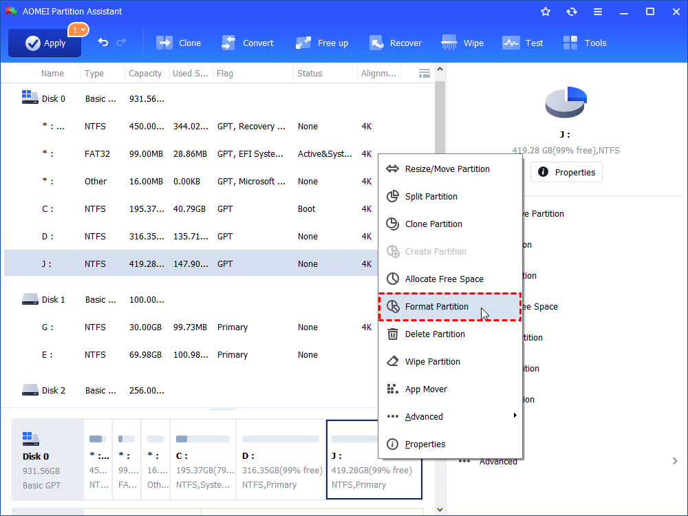 Format Partition