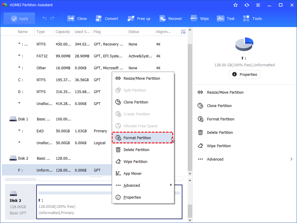 format flash drive to ntfs