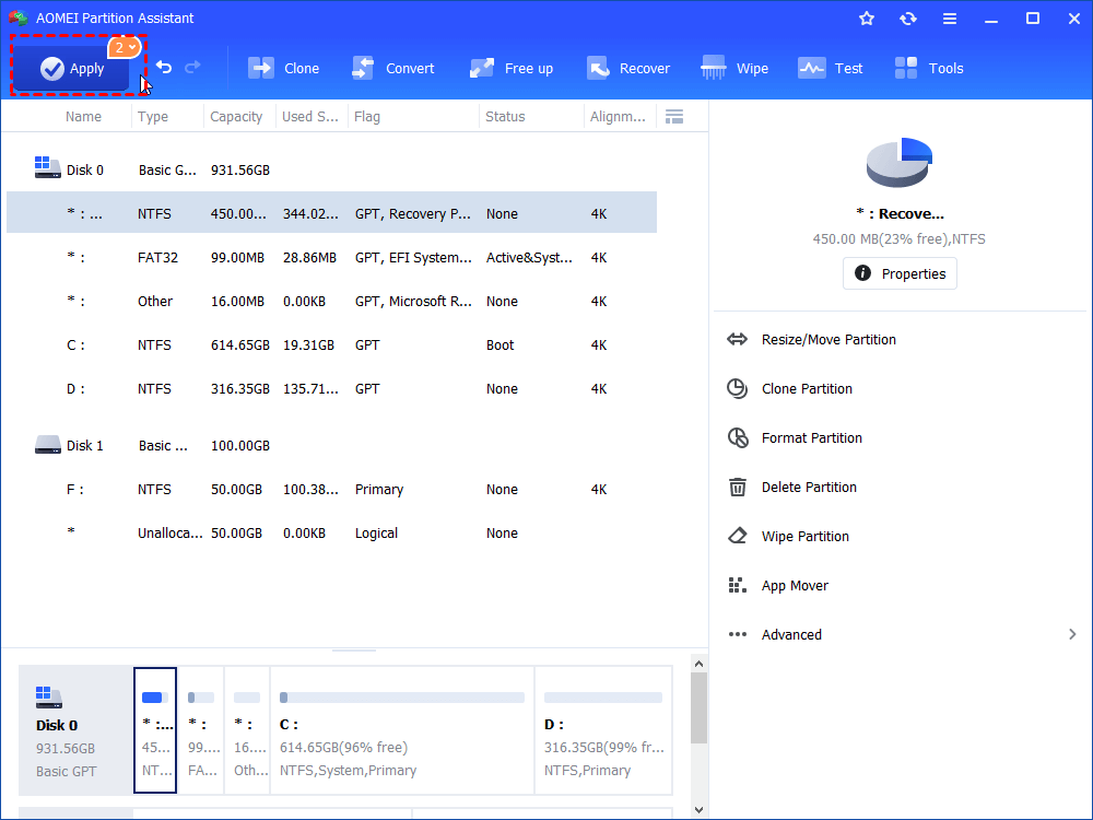 hur man ändrar storlek på partitionen i Windows 8.1