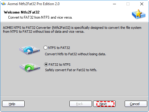 NTFStoFAT32 