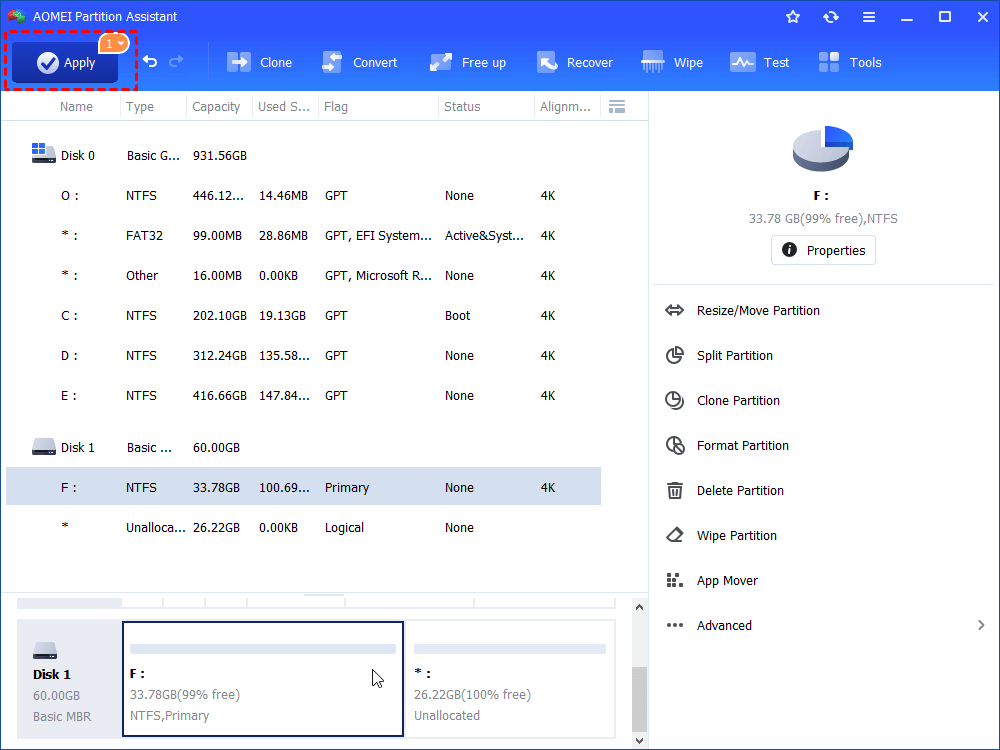 Apply Resize Partition on SD Card