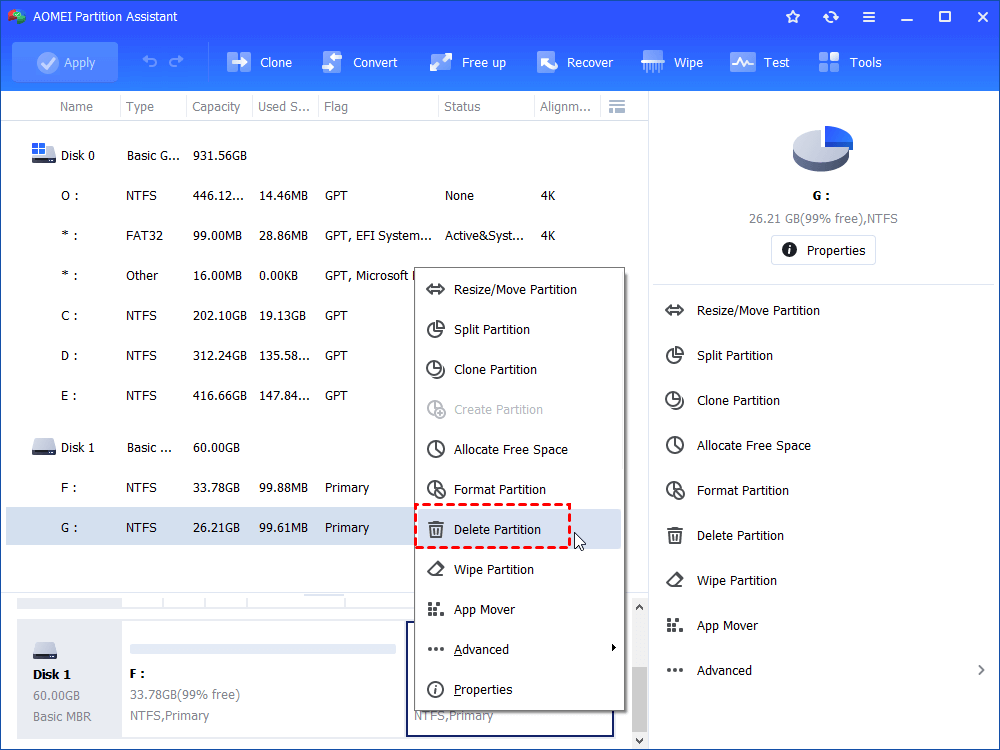 Delete Partition on SD Card
