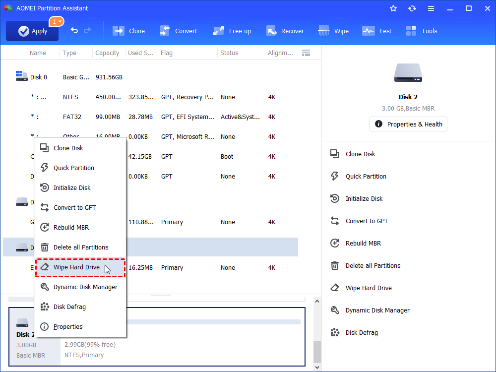 Wipe Hard Drive 3tb