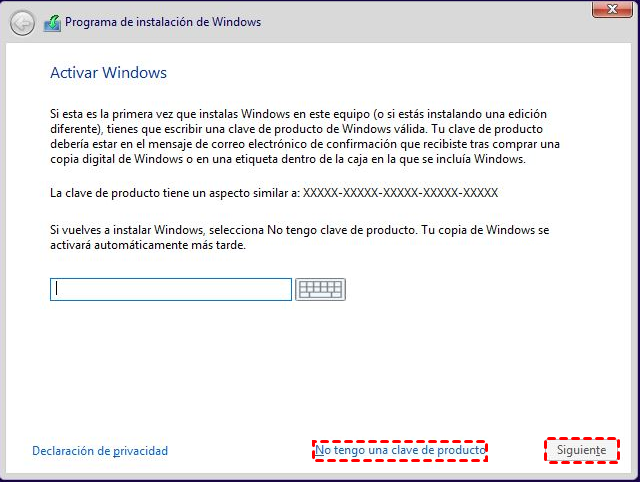 no tengo clave de producto no tengo clave de producto