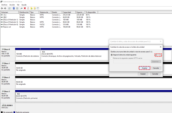 asignar la letra de unidad asignar la letra de unidad