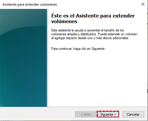 asistente para extender volumen