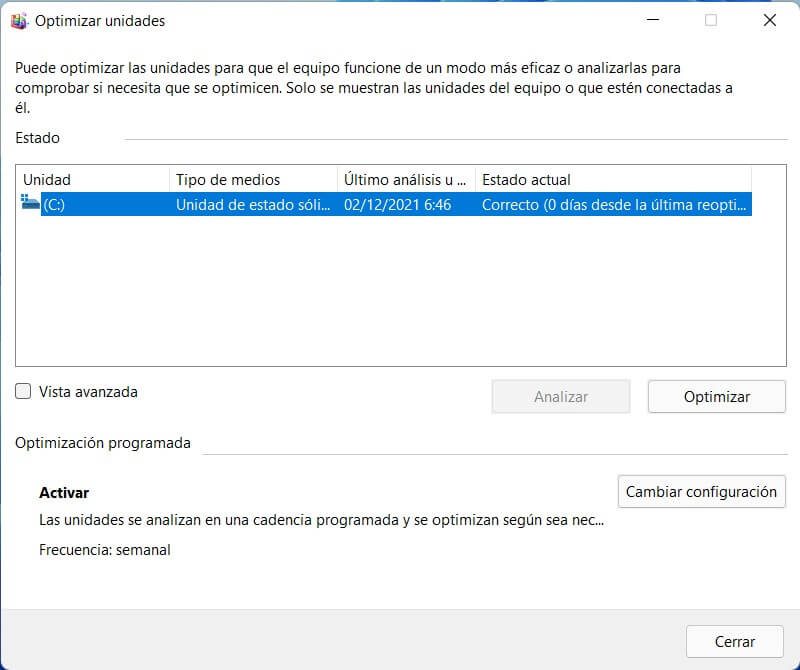 Cómo Activar la Desfragmentación Automática en Windows 11?