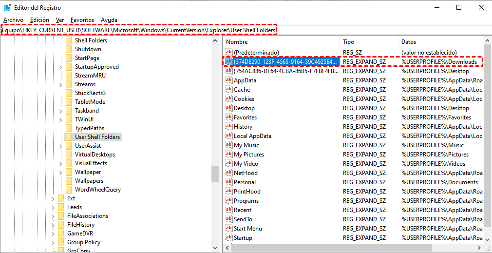 editor del registro editor del registro