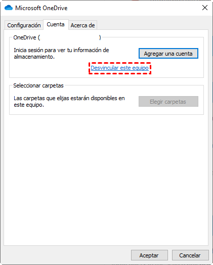 Desvincular este equipo Desvincular este equipo