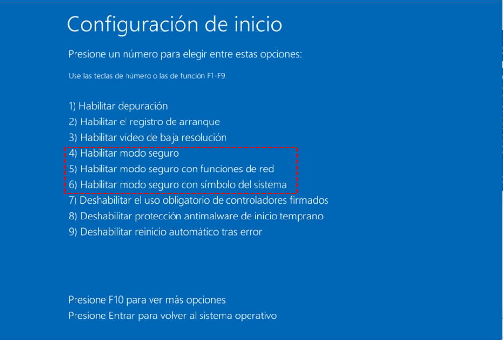 modo seguro modo seguro