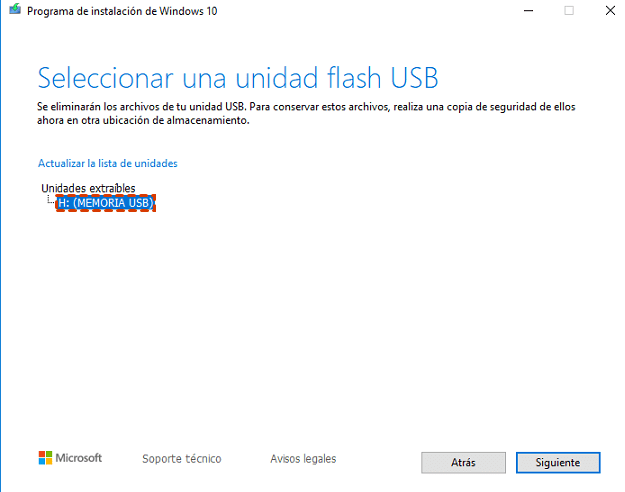 seleccione tipo de instalar seleccione tipo de instalar