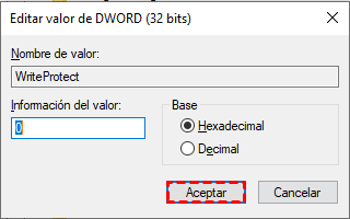 Información del valor Información del valor