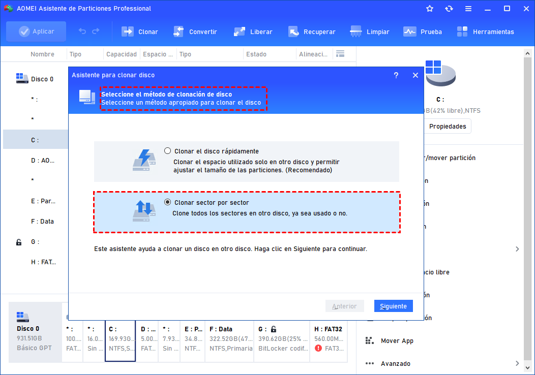 Clone System Disk clonar sector por sector