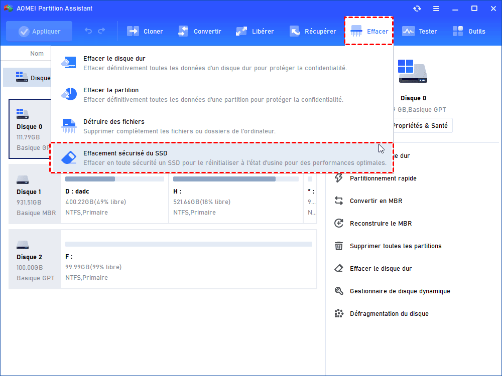 Effacement sécurisé