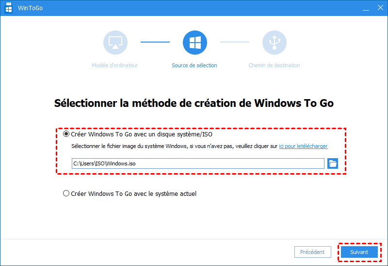 Select Windows 7 Installation File