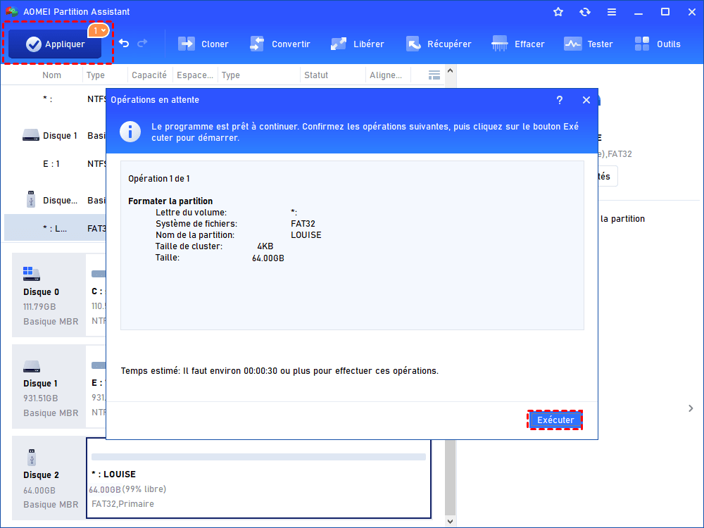 Formaté avec succès