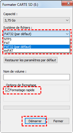 Formater votre disque dur en FAT32 gratuit sous Windows 10