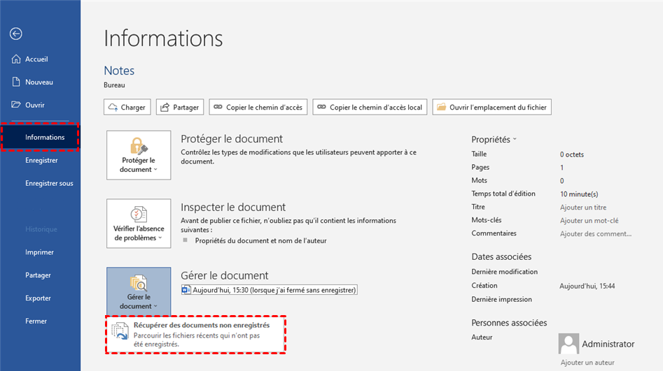  3 M thodes Comment Retrouver Un Document Word Non Enregistr 