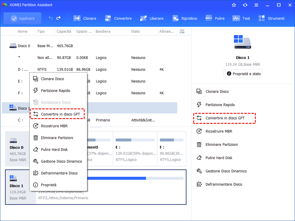 Convert  to GPT Disk