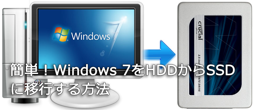 Windows 7をHDDからSSDに移行