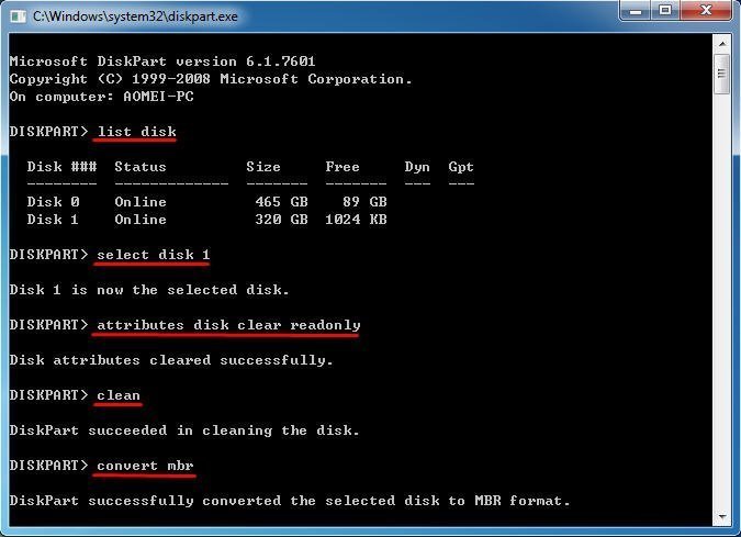 List Disk Diskpart