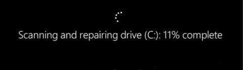 CHKDSK stuck at 11 percent Windows 10