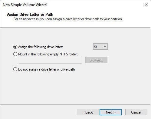 how to assign a hard drive a letter