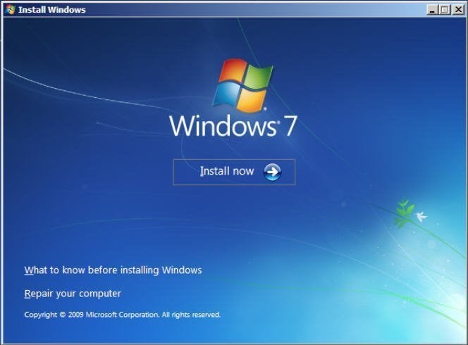 Windows Install Window